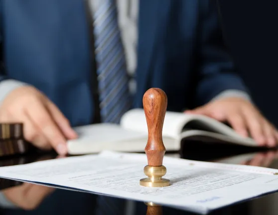 Persona compulsando documentos